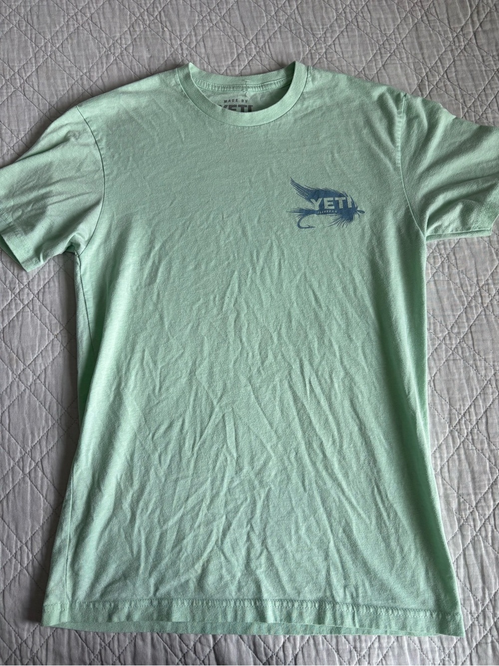 Yeti Mint Green Logo Tee Size Small